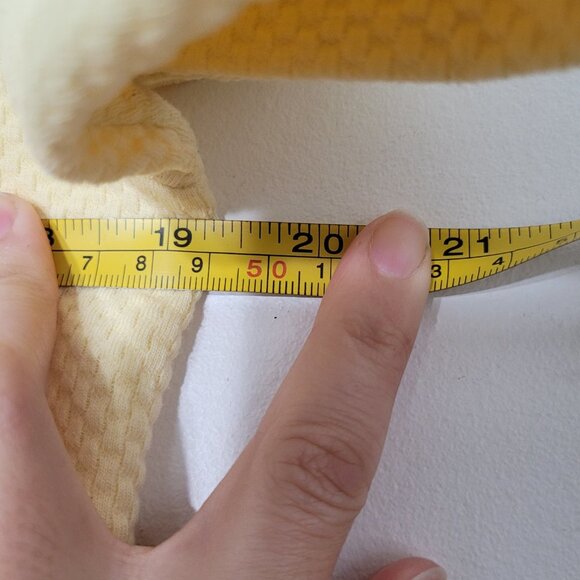 Vintage Midyat Soft Yellow 90s Thermal Texture Y2K Matching Set Short Sleeve - Picture 10 of 14